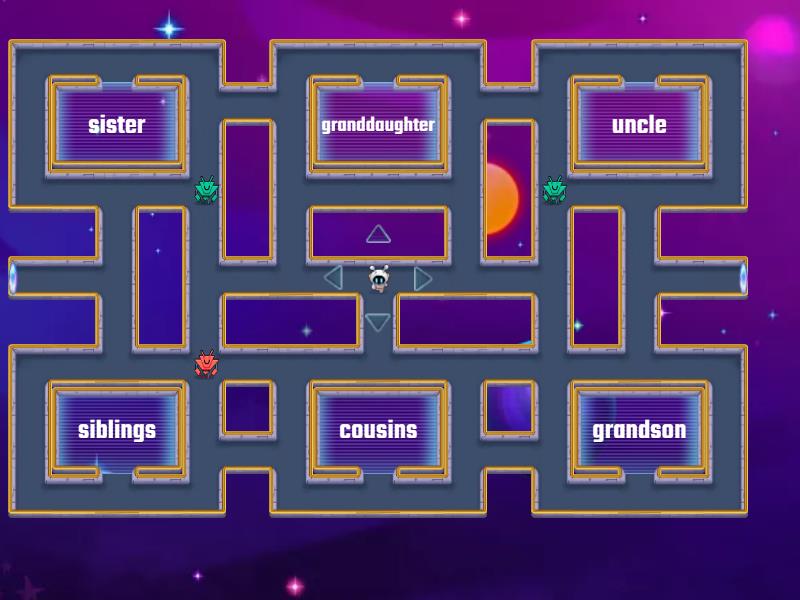 Family vocabulary Maze chase
