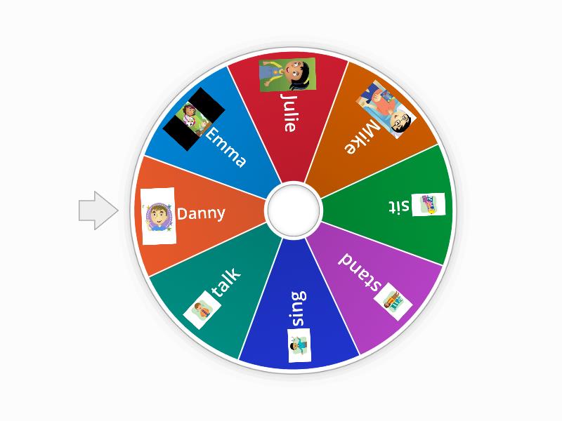 Everybody up starter Welcome - Spin the wheel