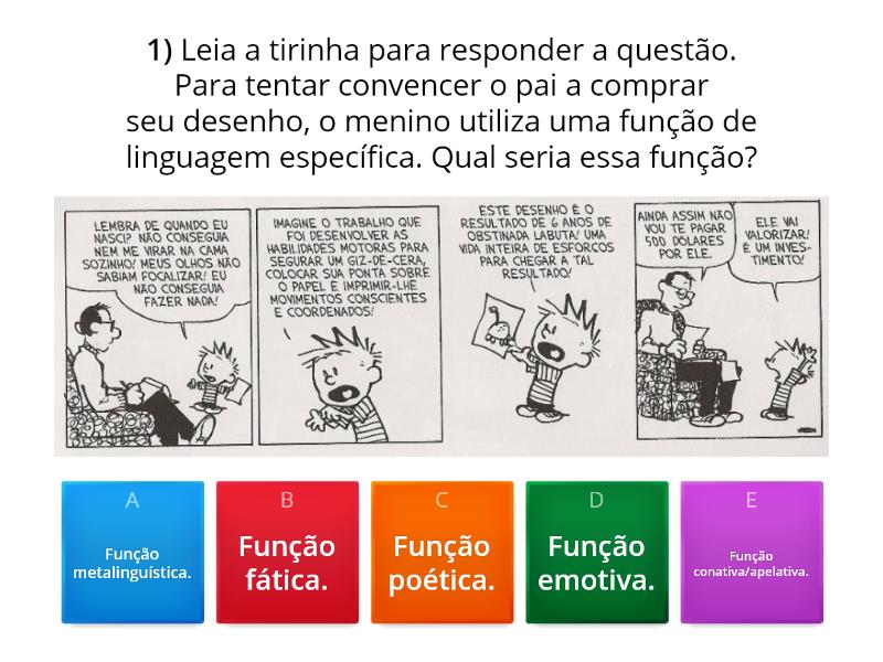 Exercícios Sobre Funções Da Linguagem Questionário