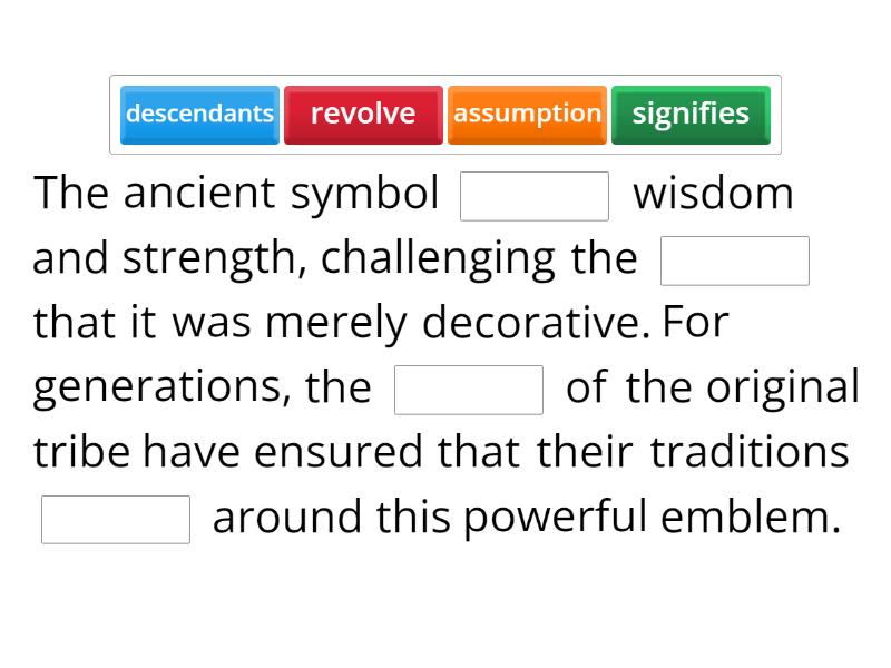 Exercise 3 - Complete the sentence