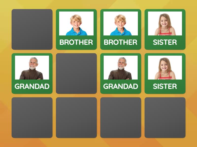 Memory Family - Matching pairs