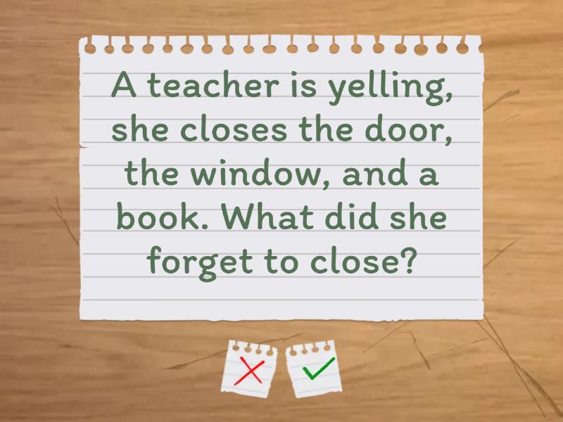 Riddles - Flash cards