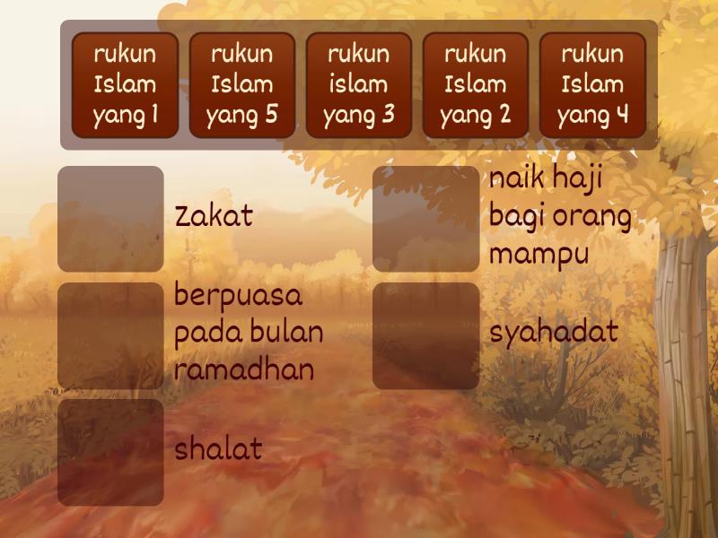 rukun Islam - Match up