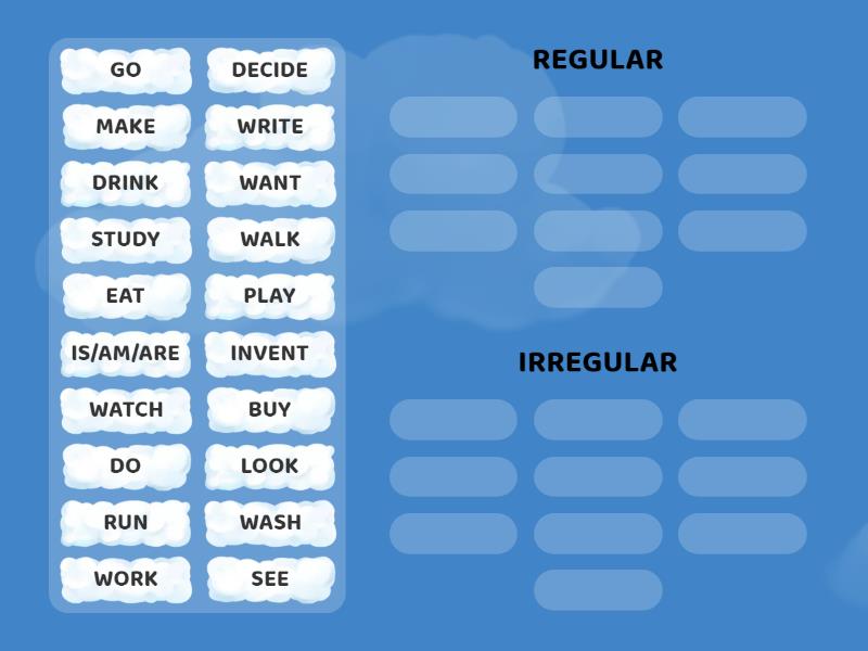 SIMPLE PAST VERBS - Group sort