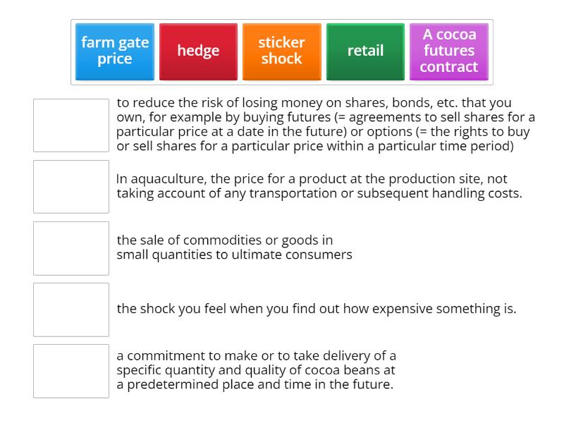 What are these terms? - Match up