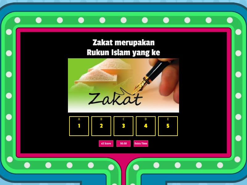 Kuis Materi Zakat - Gameshow Quiz