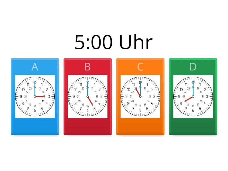 Welche Uhr passt zur Uhrzeit? Quiz