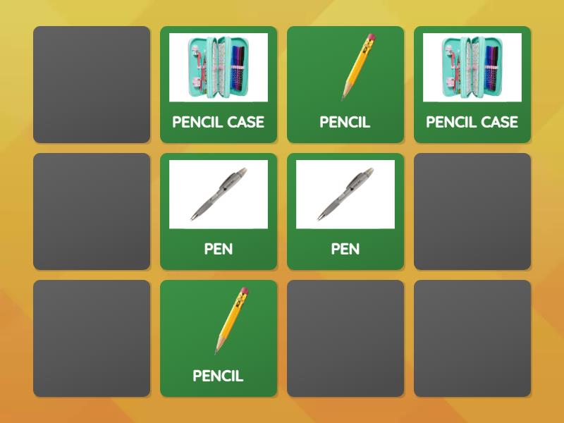 SCHOOL OBJECTS MEMORY GAME - مطابقة الأزواج
