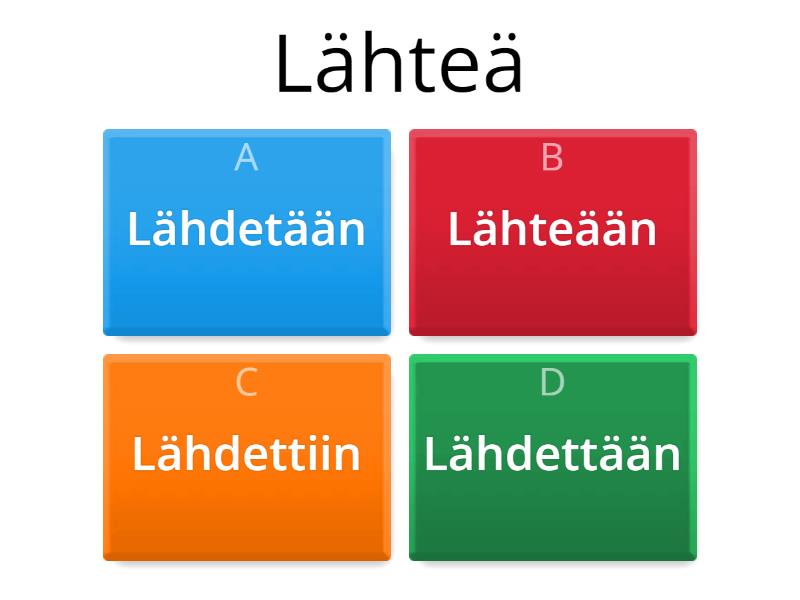 Passive/Passiivi (present Tense) Kopio - Ehdotus - Quiz