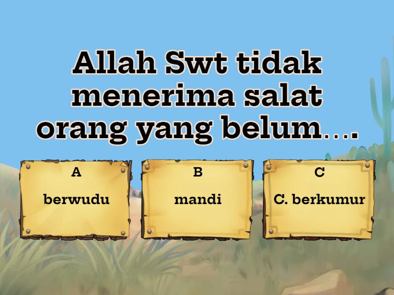 Wudhu Dan Kisah Nabi Soleh Quiz