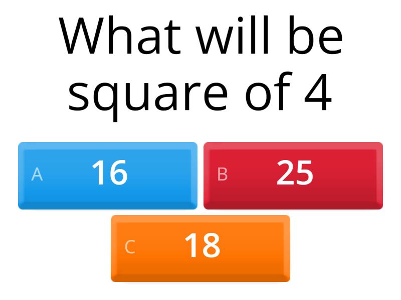 Maths quiz