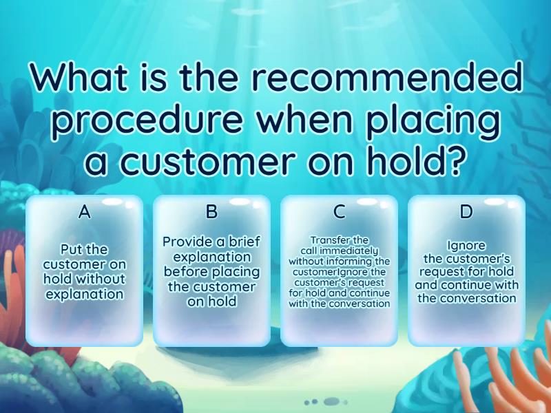 Call Procedures Game - Cuestionario