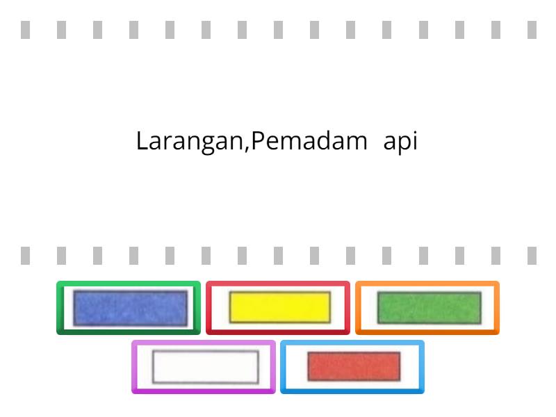 Maksud Warna pada Simbol dan Tanda Keselamatan - Find the match