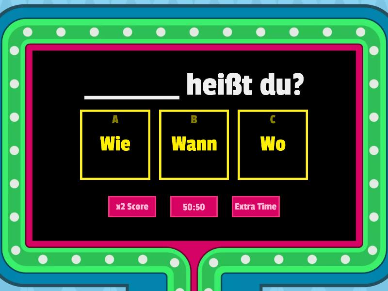 W-fragen - Gameshow Quiz