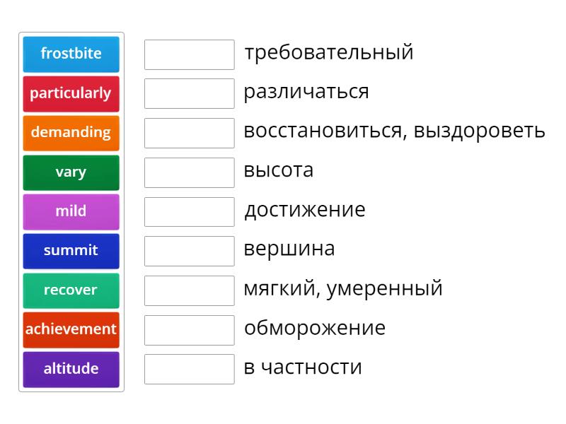 translation match - Match up