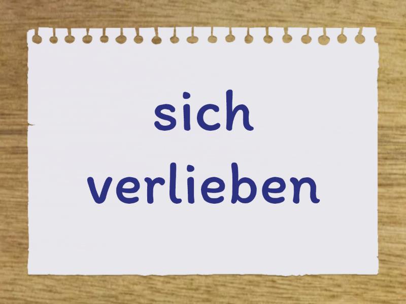 Menschen A Lektion Verben Mit Pr Positionen Flash Cards