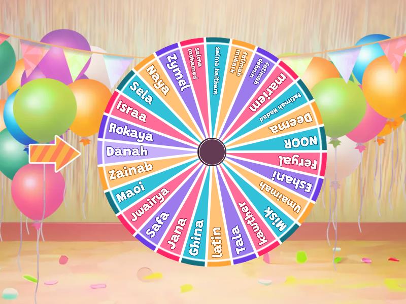 2C class - Spin the wheel