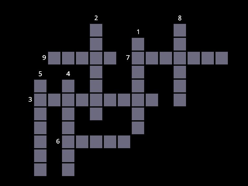 patterns Crossword