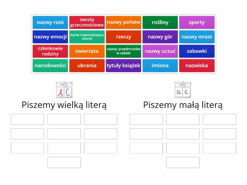 Wielka Czy Mała Litera Group Sort