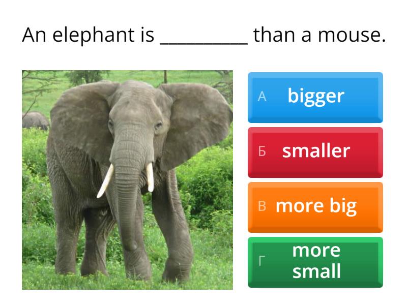 Comparison Of Adjectives - Quiz