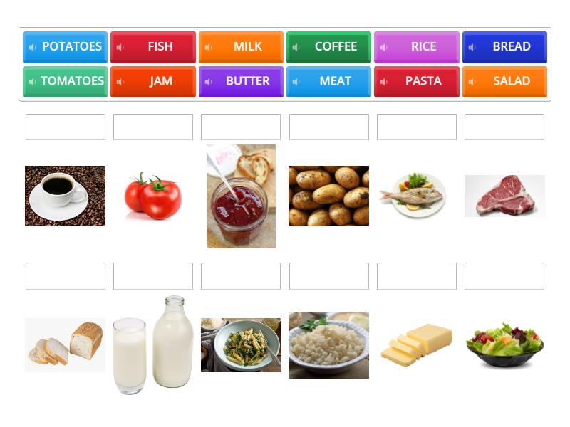 Matching Food - Match up