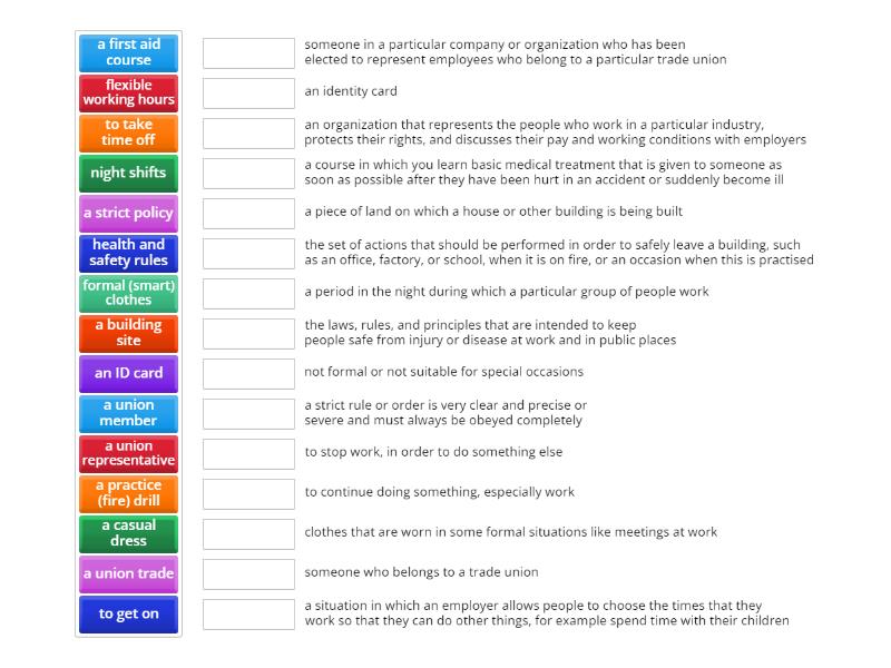 Roadmap B1+ (Lesson 2B vocabulary) - Match up