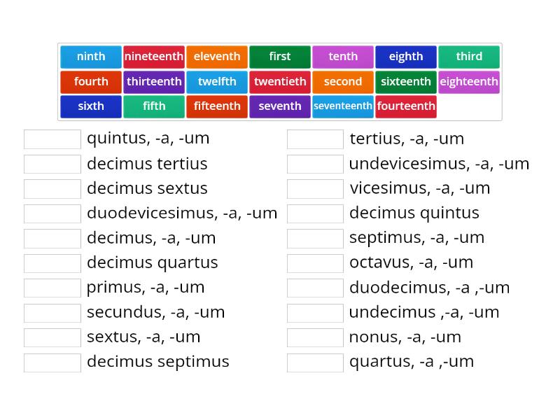 latin-ordinal-numbers-une-las-parejas