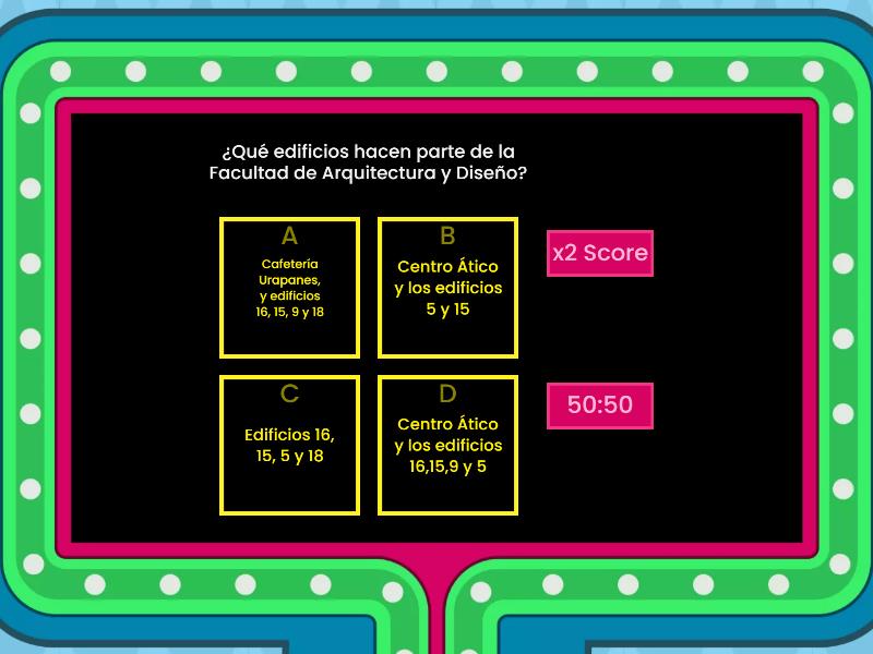 Conoce tu Facultad - Gameshow quiz