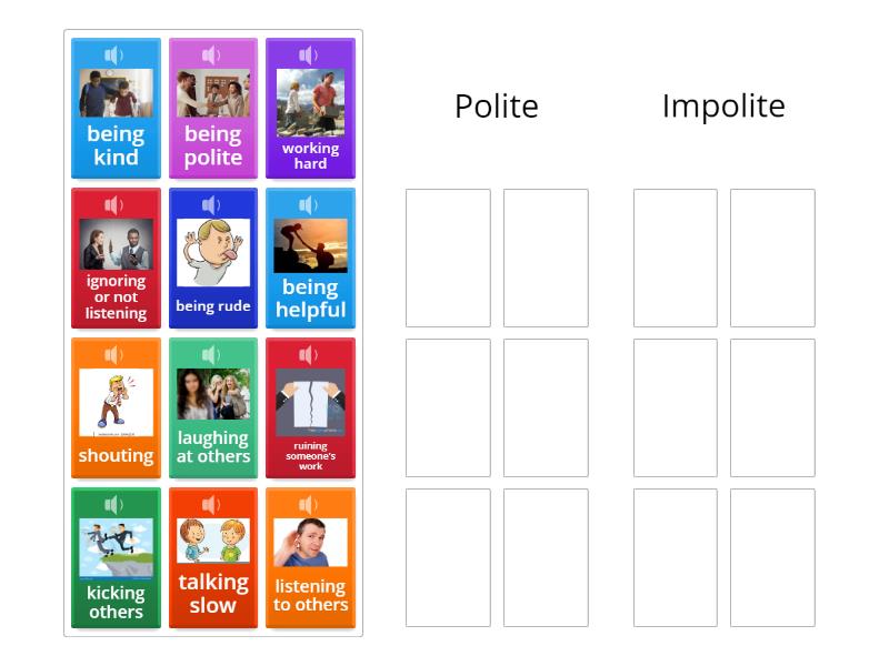 Manners - Group sort