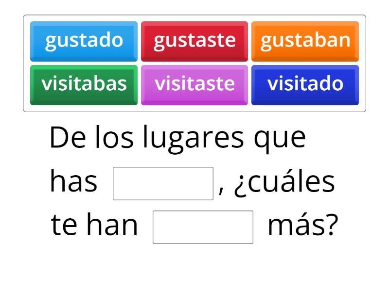 Preguntas con presente perfecto complete the sentence