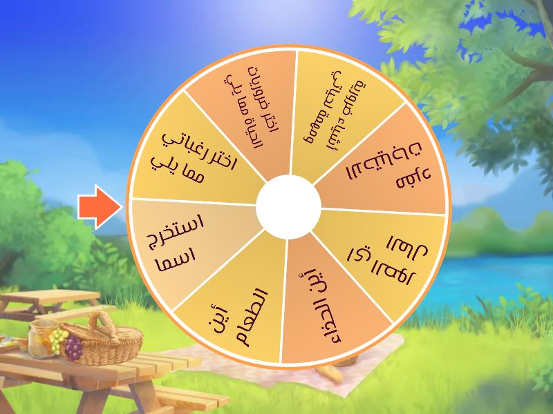 wordwall 6 Spin the wheel