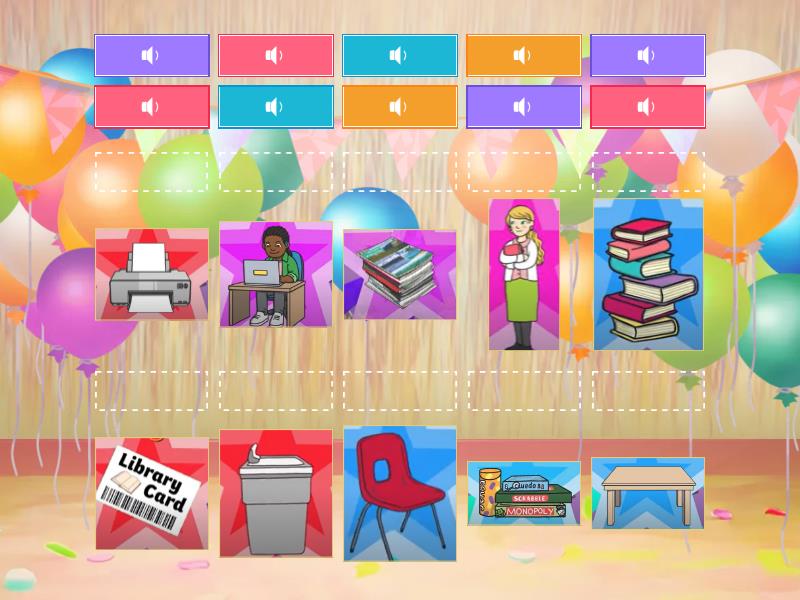 I Spy In The Library Part 1 Listening Match Up