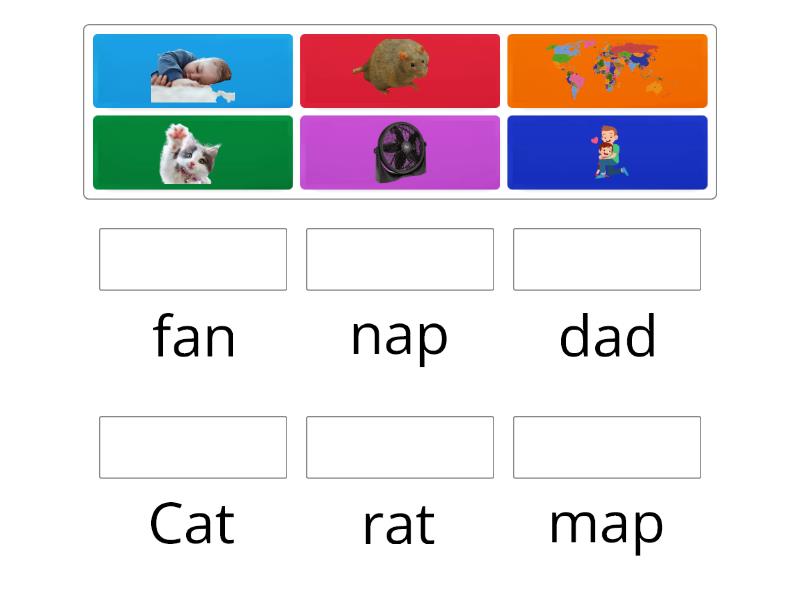 Short vowel Aa ( lesson 2) - Match up