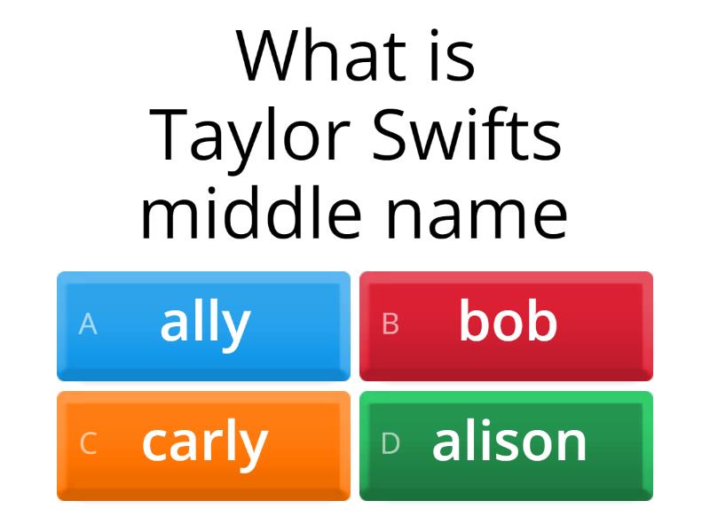 Taylor Swift - Quiz