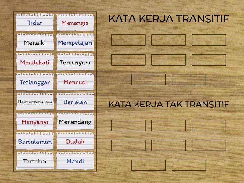 Kata Kerja Transitif And Tak Transitif Group Sort 5842