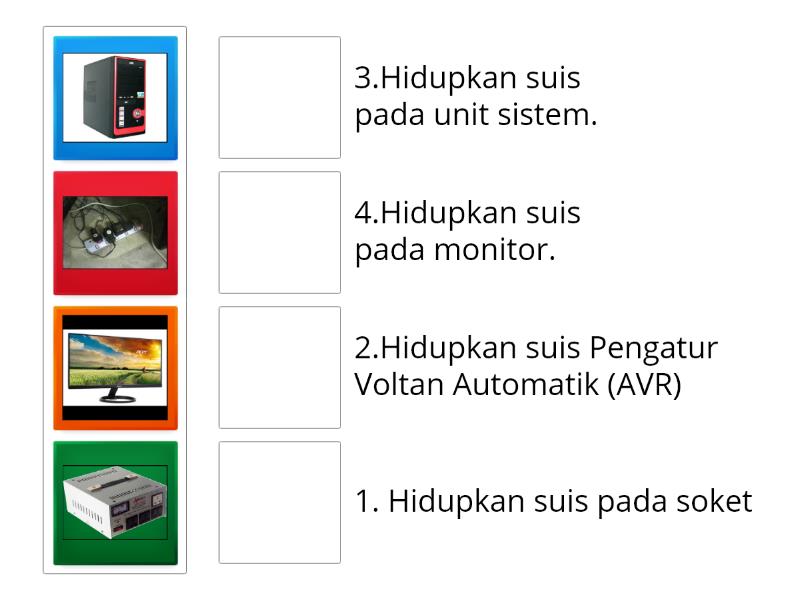 Cara Menghidupkan Komputer - Match Up