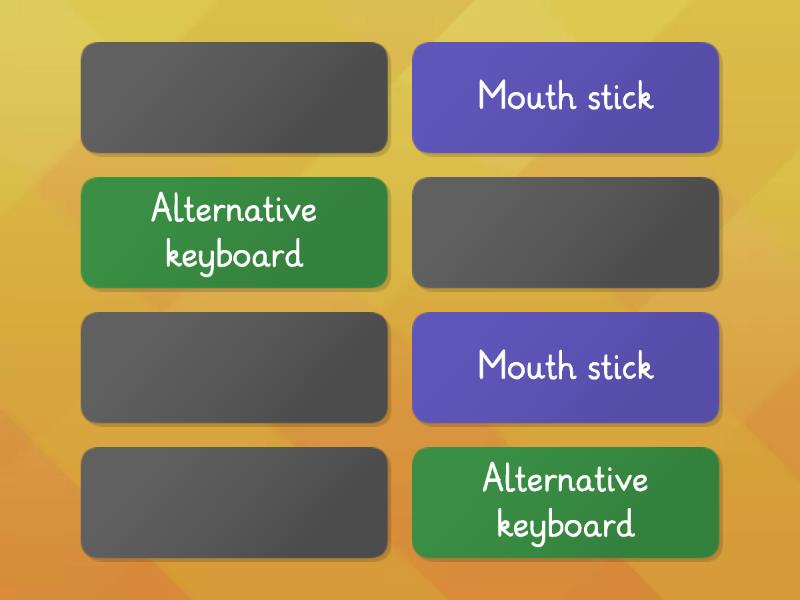 Accessibility devices - Matching pairs