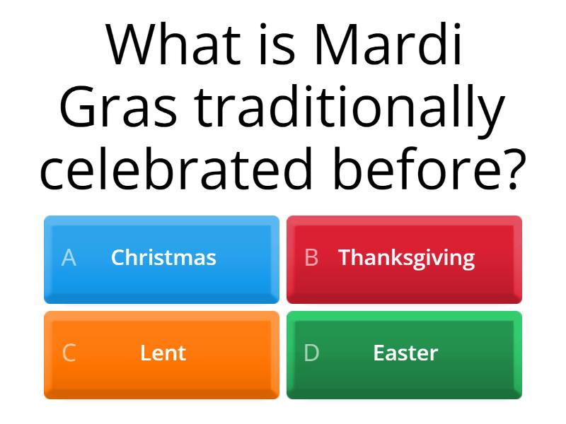 mardi gras questions for students