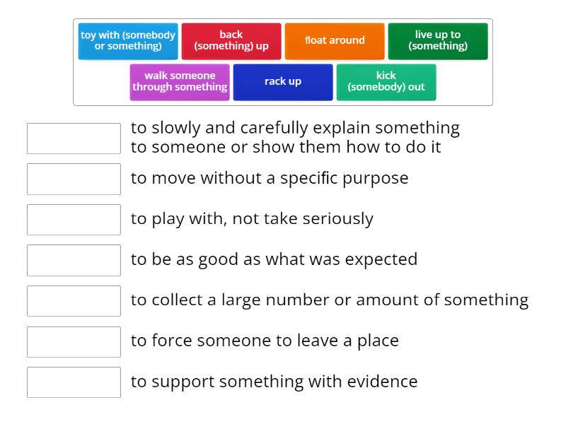 Technology Work Buddies Phrasal Verbs - Match up