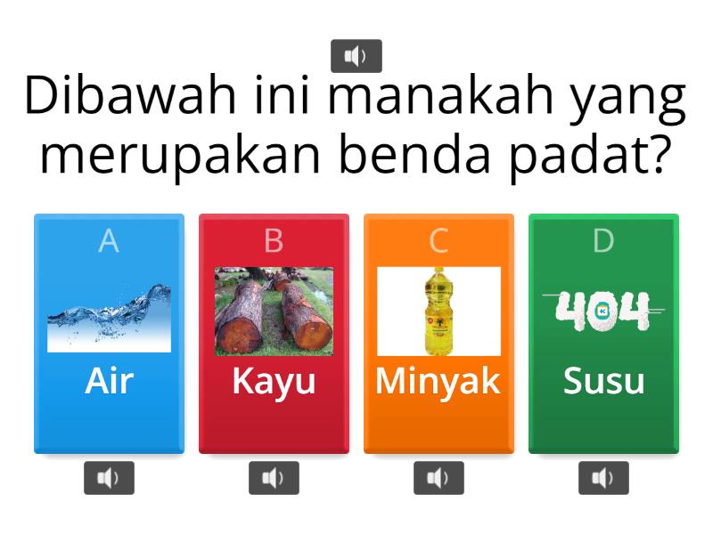 Wujud Zat Dan Perubahannya - Quiz