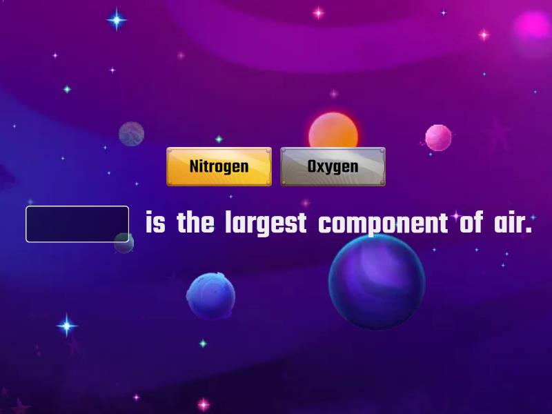 Science Air_Fill in the missing words Complete the sentence