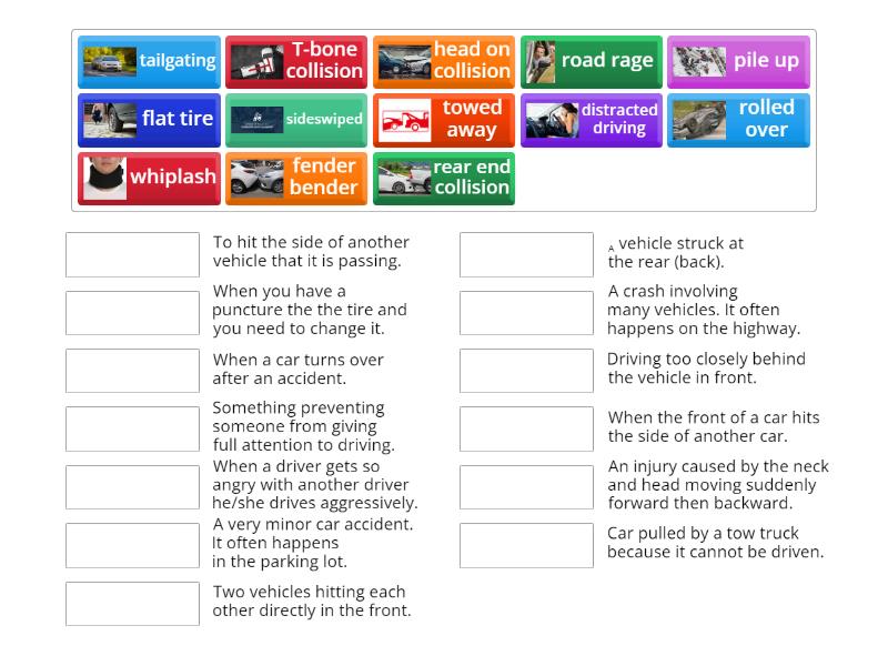 Vehicle Accidents (collisions) Match up