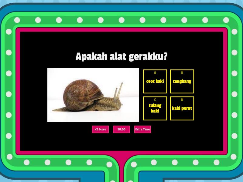 LATIHAN SOAL ORGAN GERAK HEWAN - Gameshow Quiz