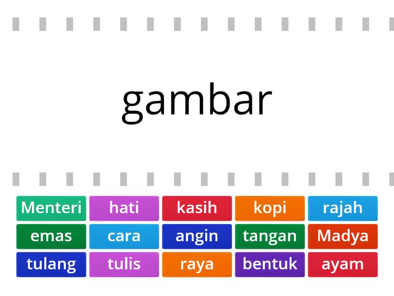 Padanan Kata Majmuk Yang Sesuai Find The Match 9862