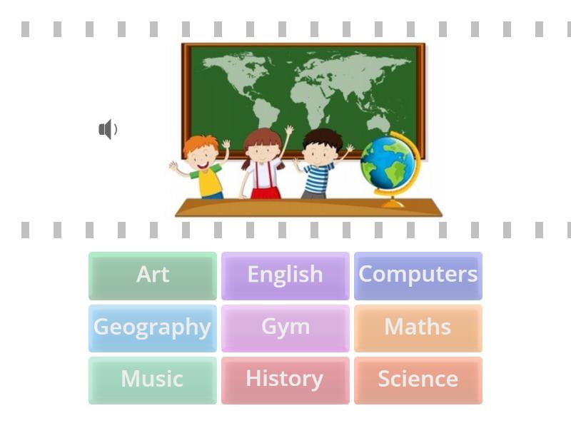 School subjects - Find the match