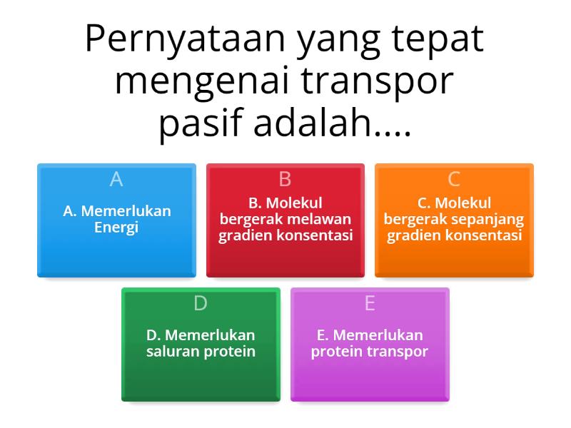 Kuis Transpor Membran_XI - Quiz