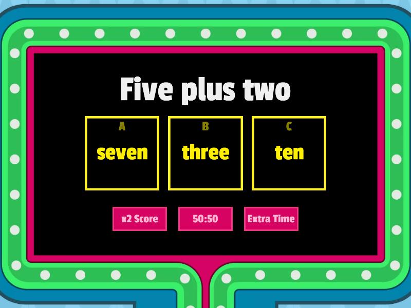 plus, minus, equal - Gameshow quiz