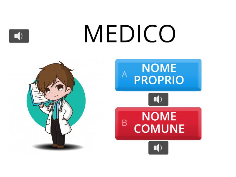 NOME PROPRIO O NOME COMUNE? Quiz