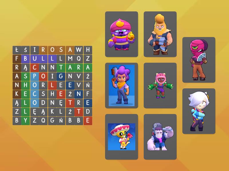Brawl stars wordsearch