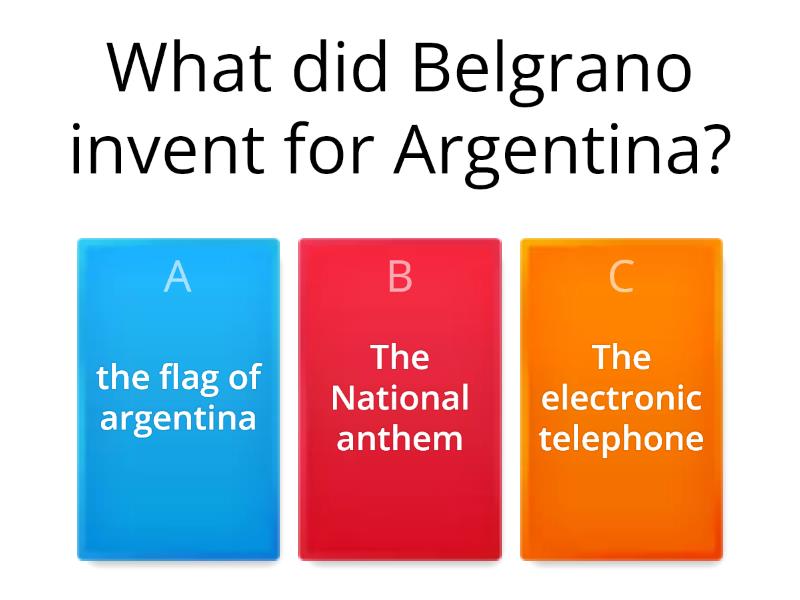 Cuestionario De Belgrano - Quiz